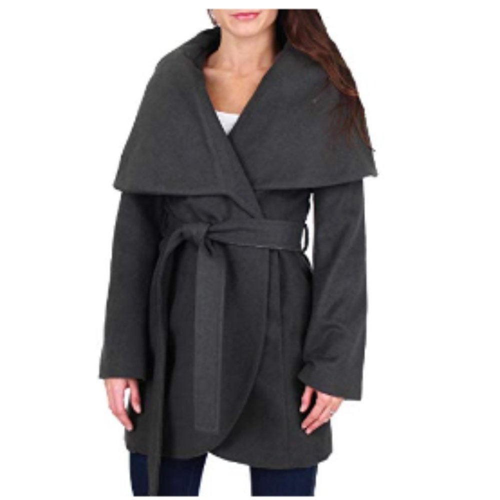 Tahari Wool Blend Womens Marla Winter Wool Wrap